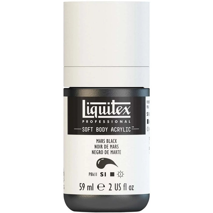 Liquitex Professional Soft Body Acrylic 59ml (2oz) Bottle Mars Black S1