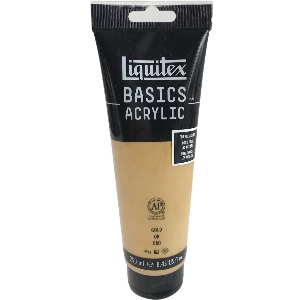 Liquitex Basics Acrylic Color 250ml (8.45oz) Gold S1
