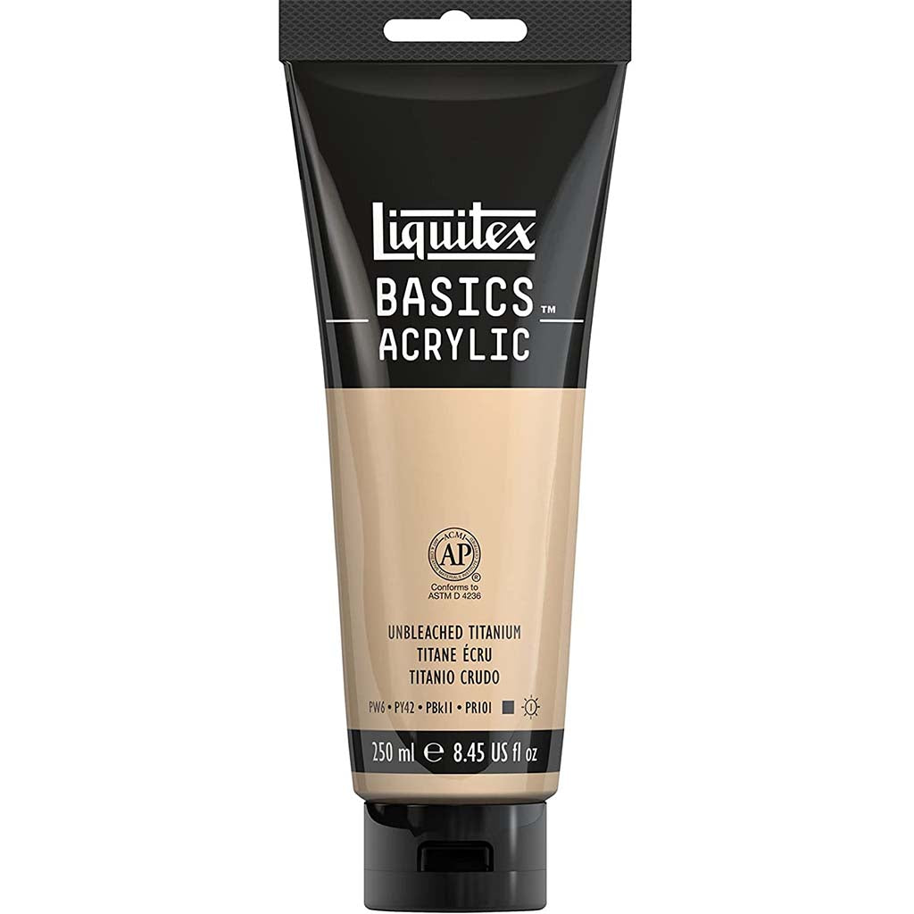 Liquitex Basics Acrylic Color 250ml (8.45oz) Unbleached Titanium S1