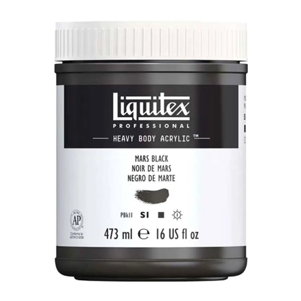 Liquitex Professional Heavy Body Acrylic 473ml (16oz) Mars Black S1