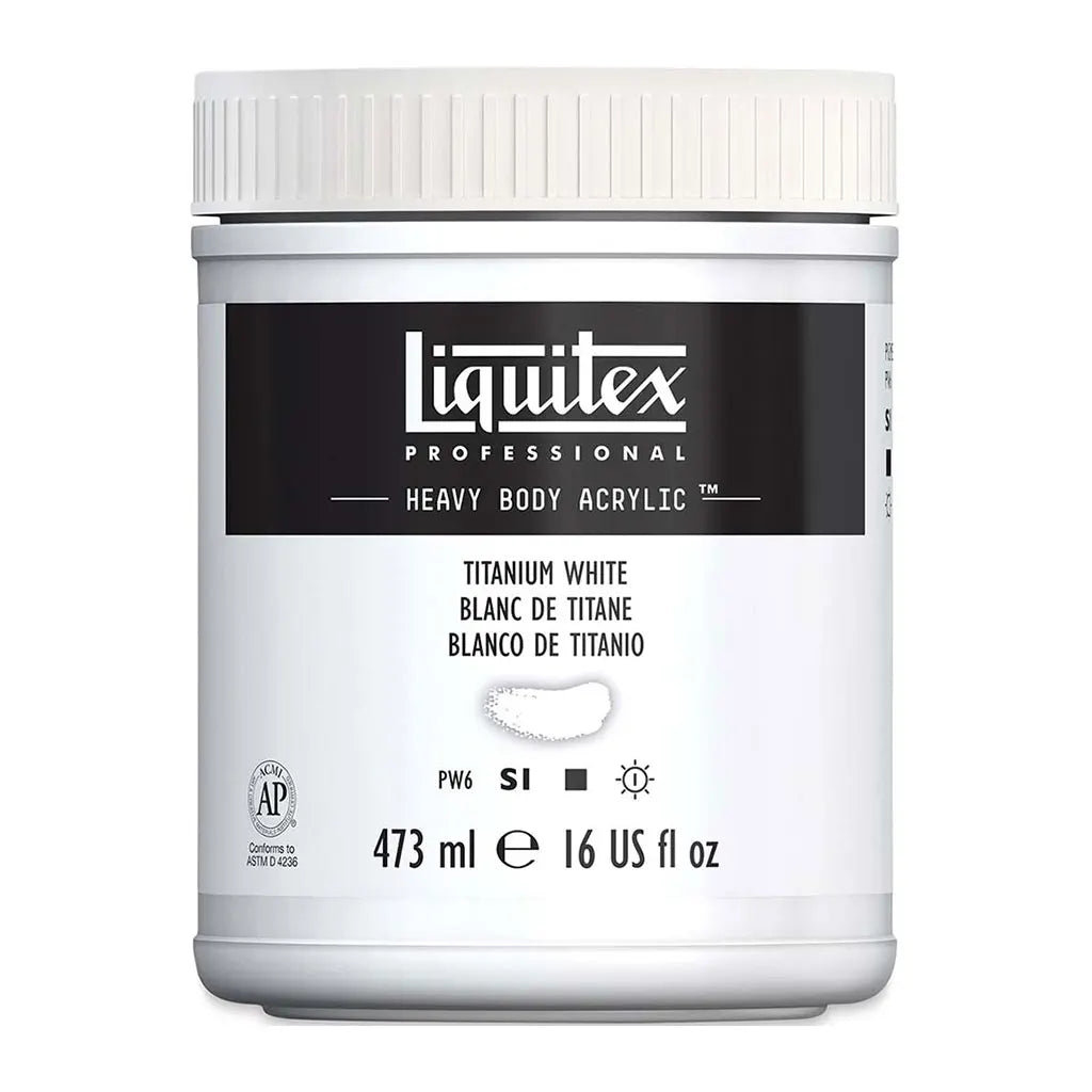 Liquitex Professional Heavy Body Acrylic 473ml (16oz) Titanium White S1
