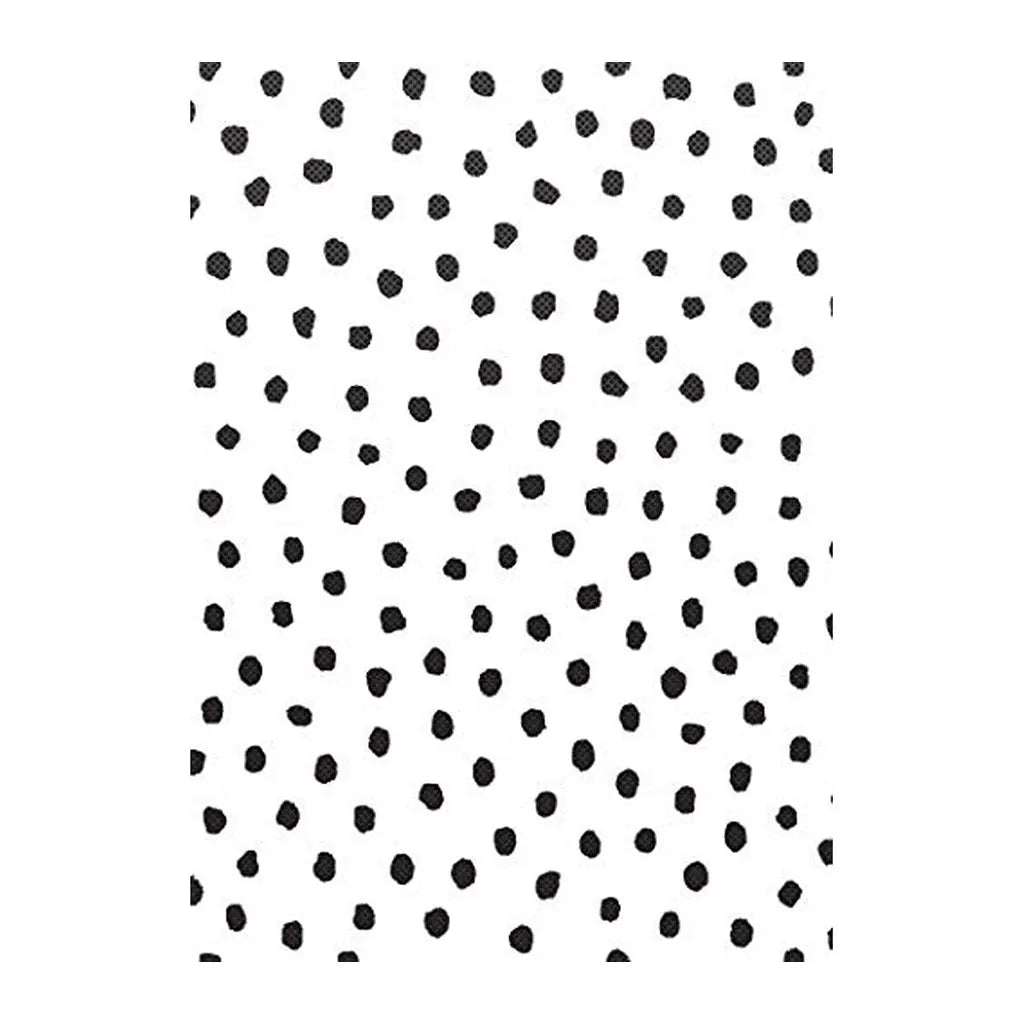 Better Than Paper Bulletin Board Roll 4ft x 12ft Black Painted Dots on White