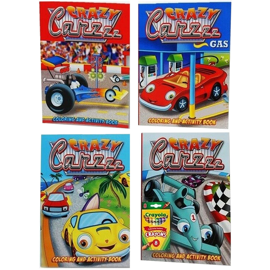 JUMBO CRAZY CARZZZ Coloring &amp; Activity Books