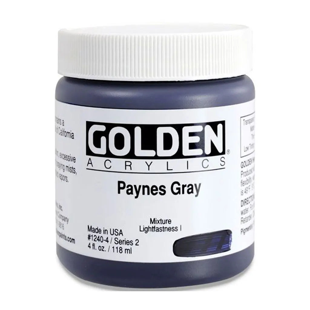 Golden Heavy Body Acrylic 4oz Paynes Gray S2