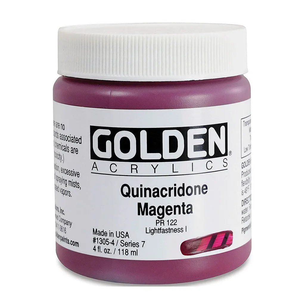 Golden Heavy Body Acrylic 4oz Quinacridone Magenta S7