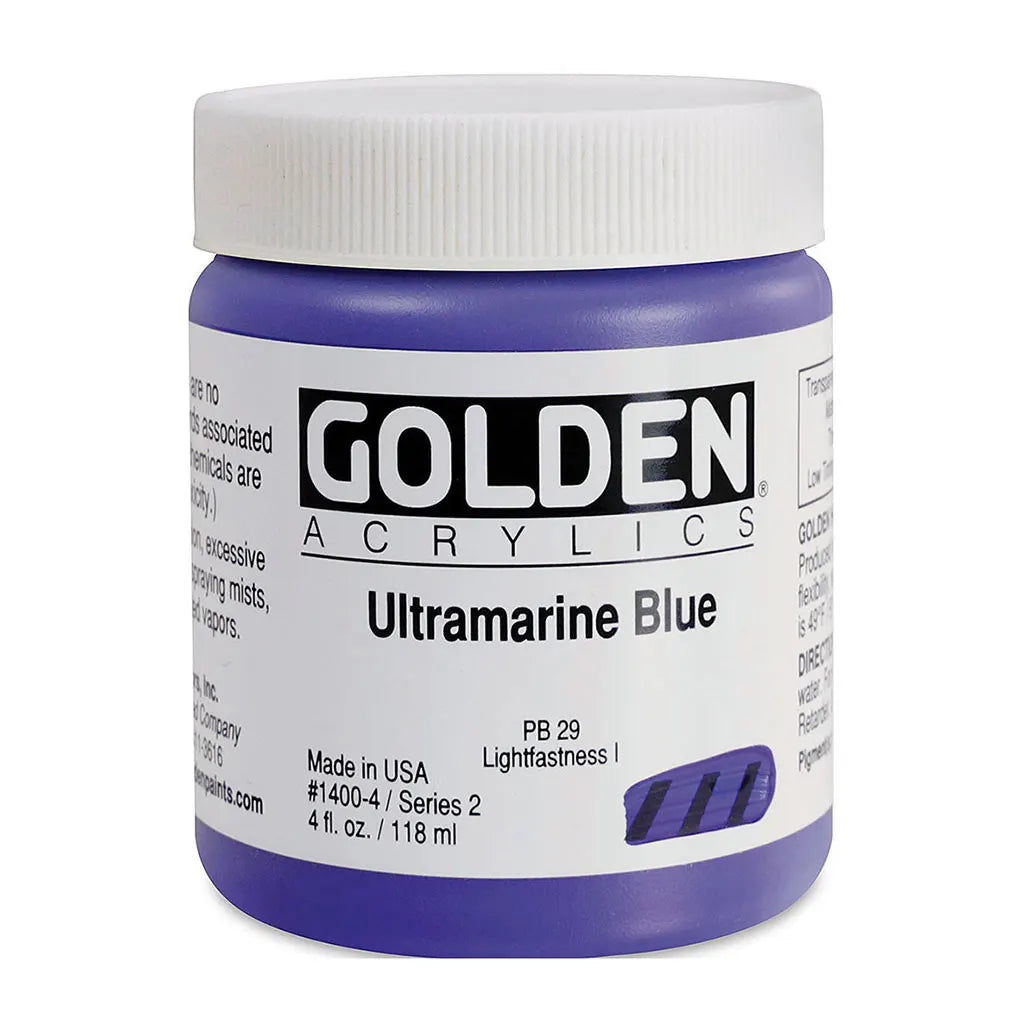 Golden Heavy Body Acrylic 4oz Ultramarine Blue S2