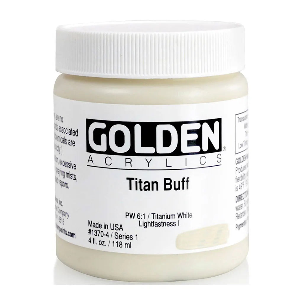 Golden Heavy Body Acrylic 4oz Titan Buff S1
