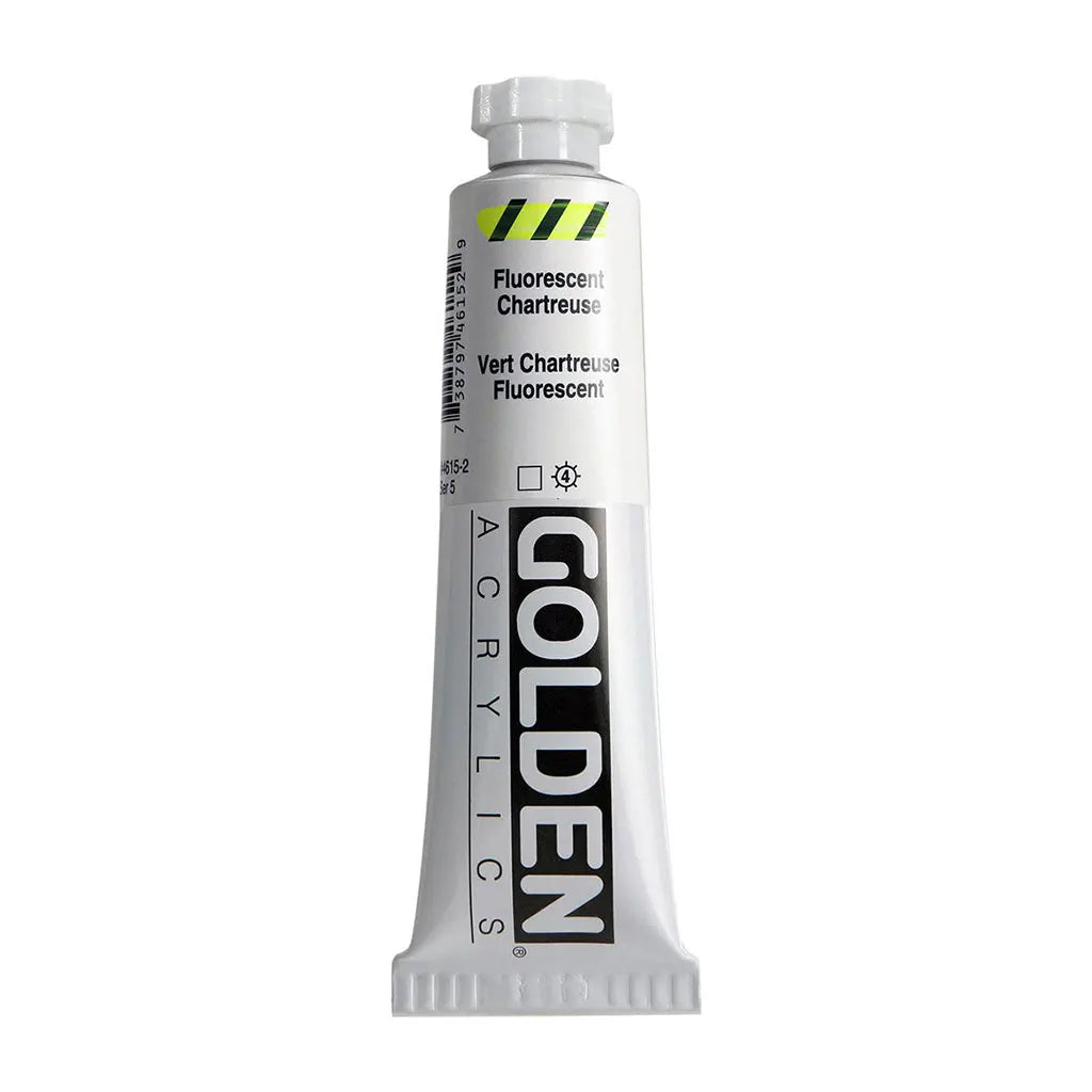 Golden Heavy Body Acrylic 2oz Fluorescent Chartreuse S5