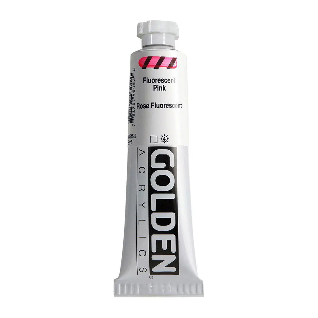 Golden Heavy Body Acrylic 2oz Fluorescent Pink S5