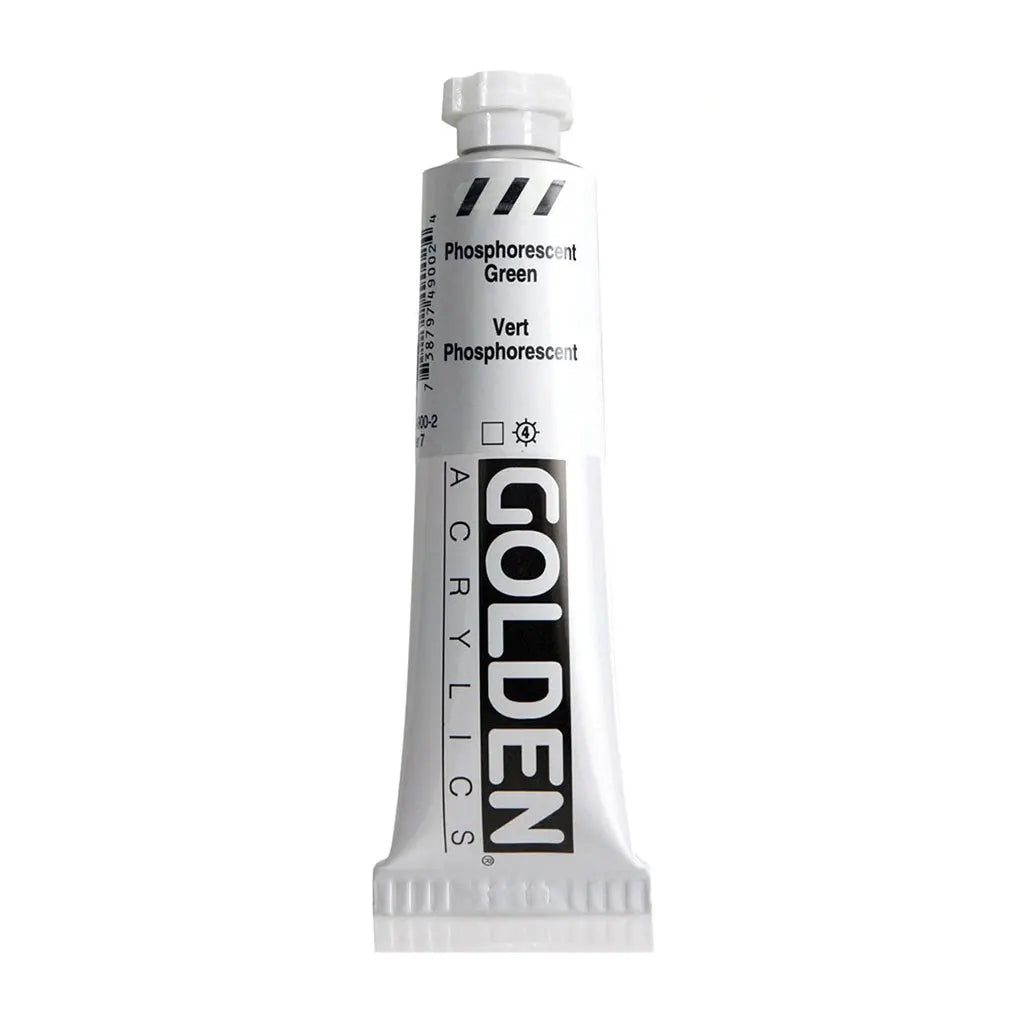 Golden Heavy Body Acrylic 2oz Phosphorescent Green S7