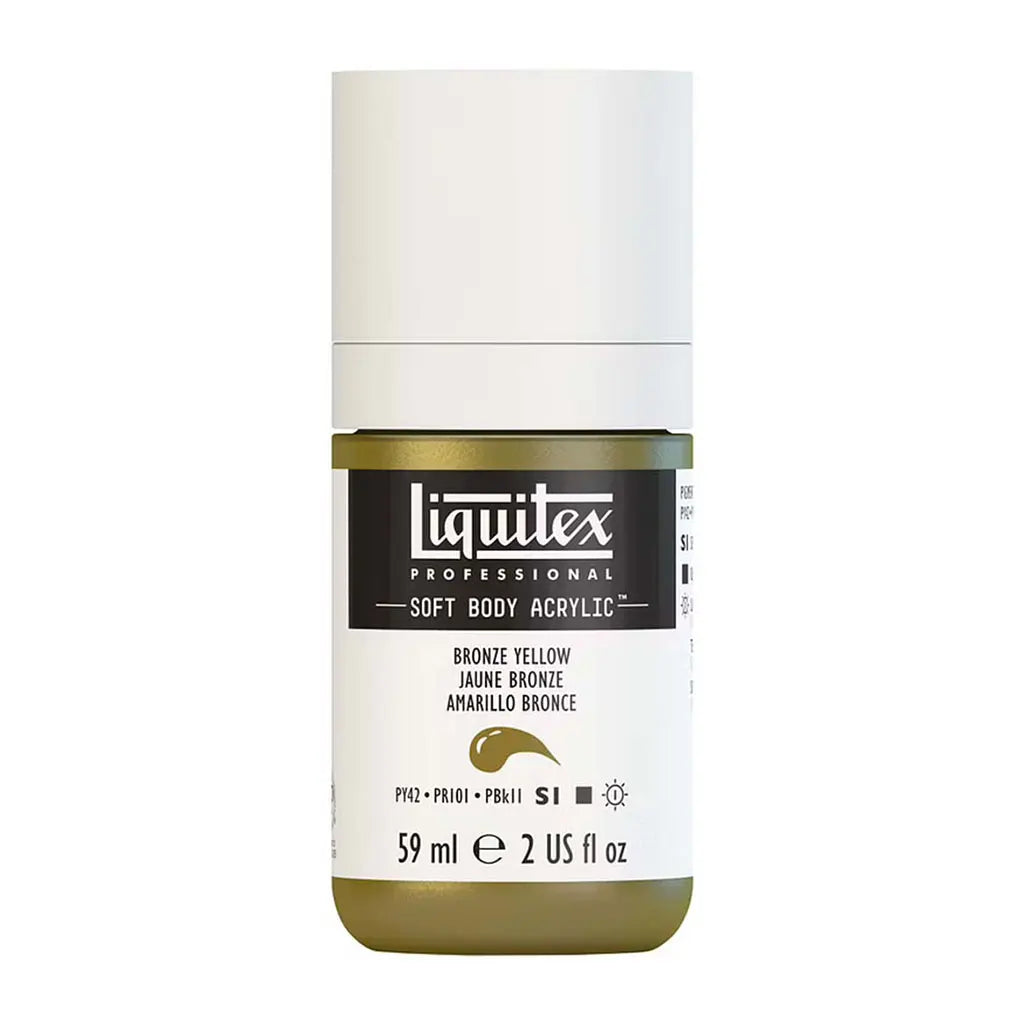 Liquitex Professional Soft Body Acrylic 59ml (2oz) Bottle Bronze Yellow S1