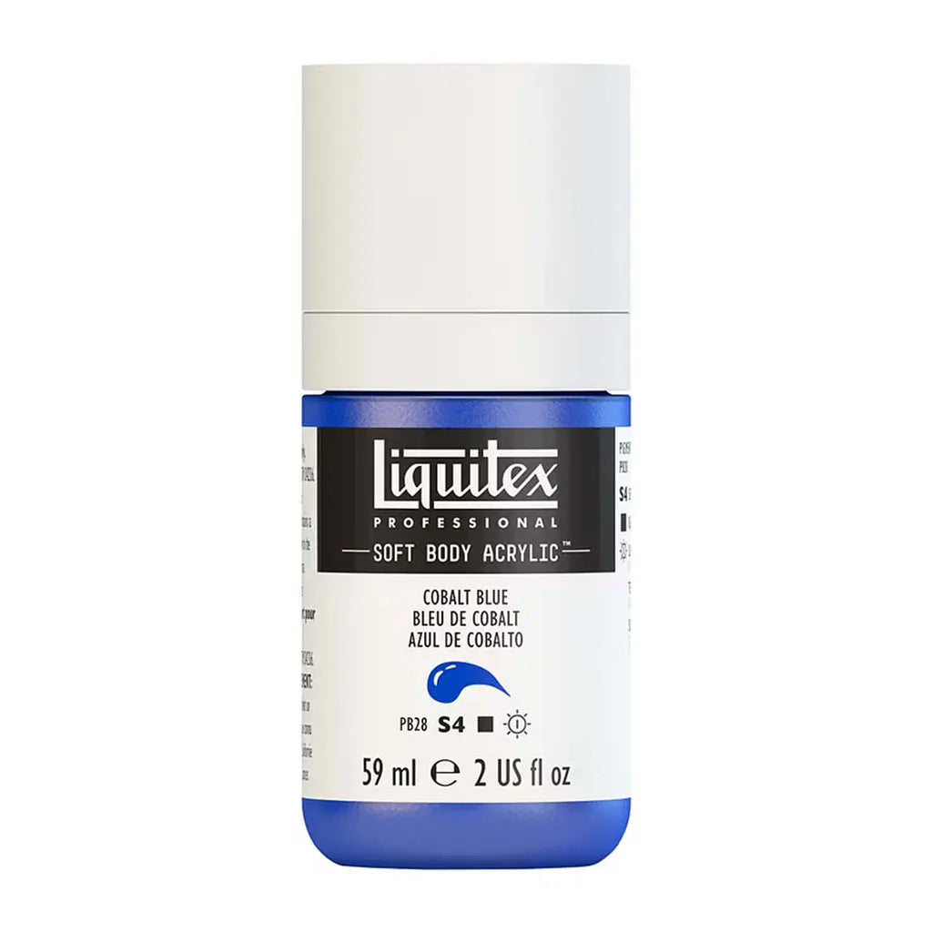 Liquitex Professional Soft Body Acrylic 59ml (2oz) Bottle Cobalt Blue S4