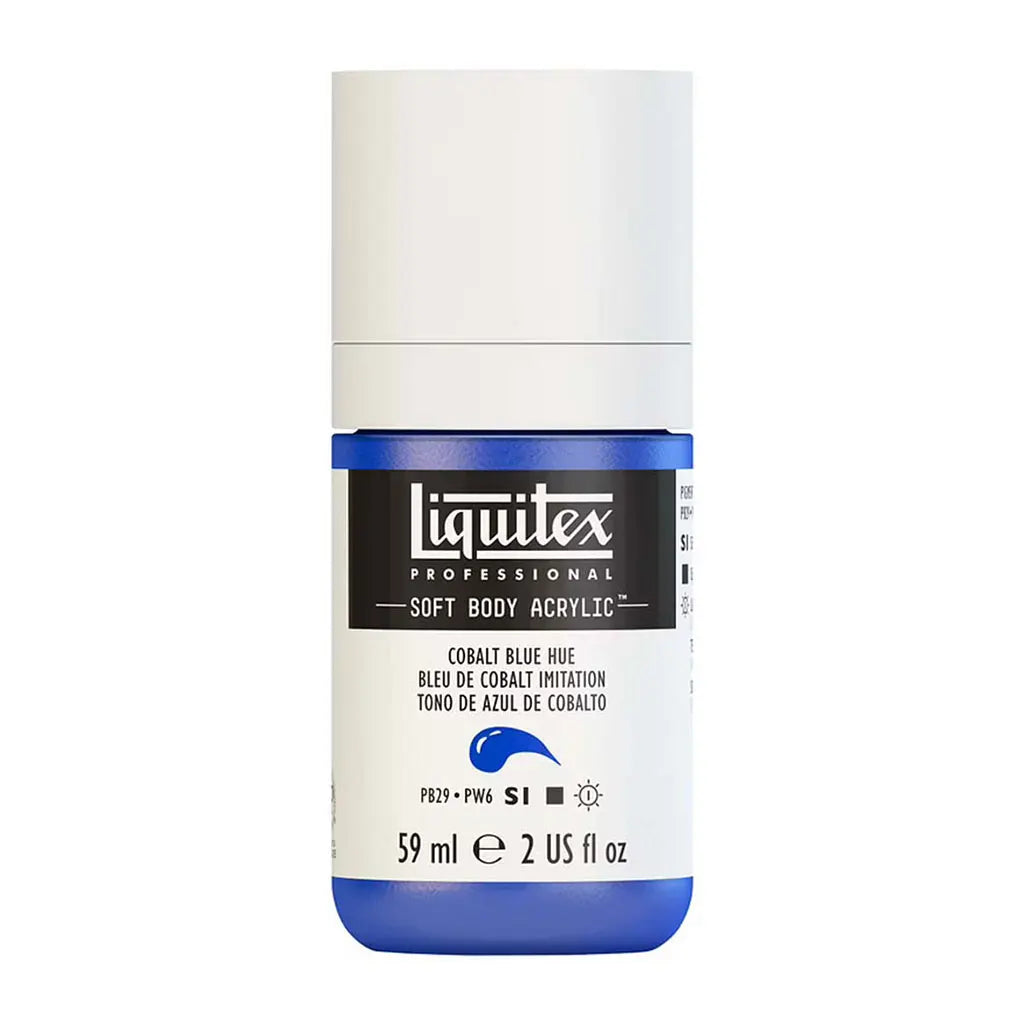 Liquitex Professional Soft Body Acrylic 59ml (2oz) Bottle Cobalt Blue Hue S1