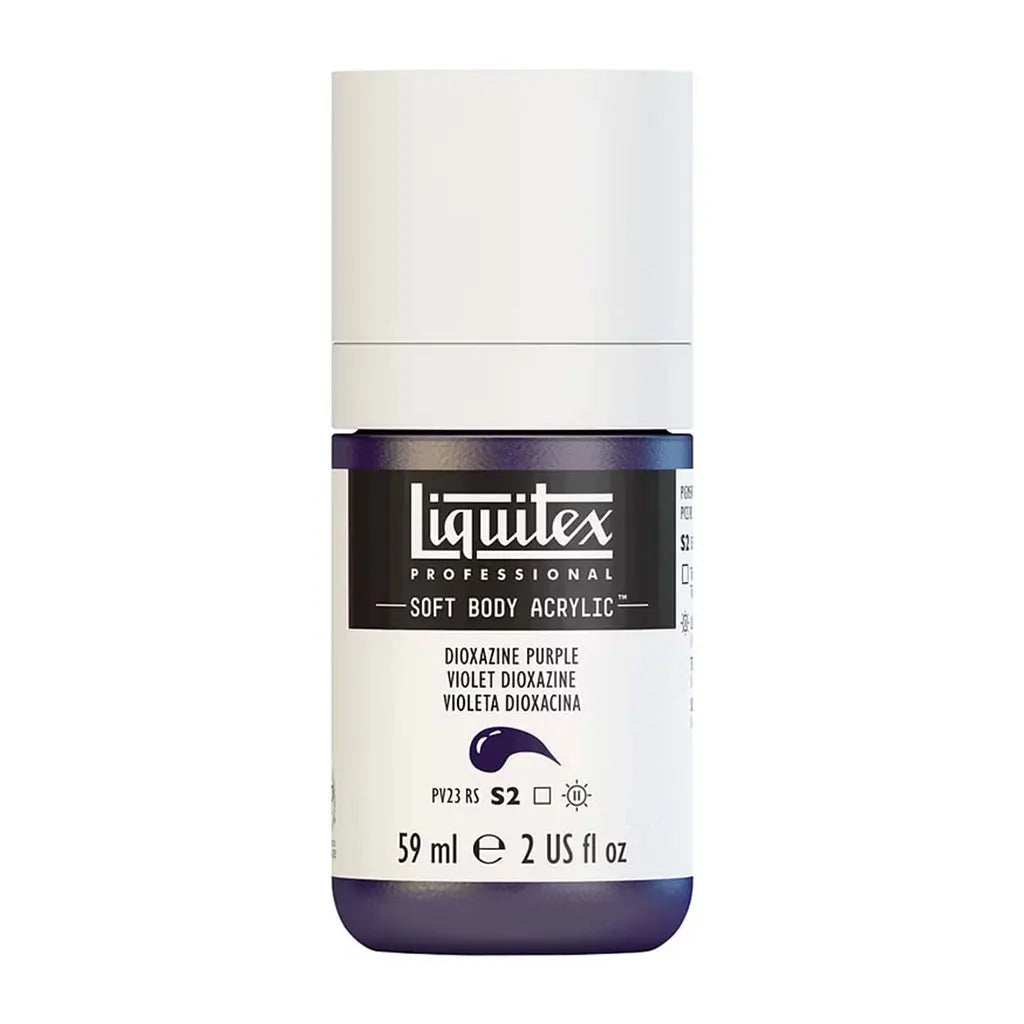 Liquitex Professional Soft Body Acrylic 59ml (2oz) Bottle Dioxazine Purple S2