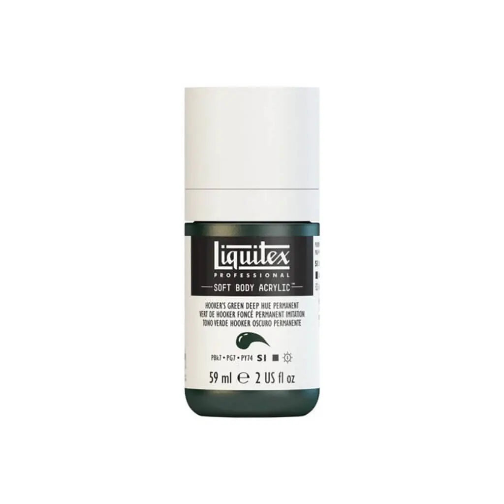 Liquitex Professional Soft Body Acrylic 59ml (2oz) Bottle Hookers Green Dp Hue Permanent S1