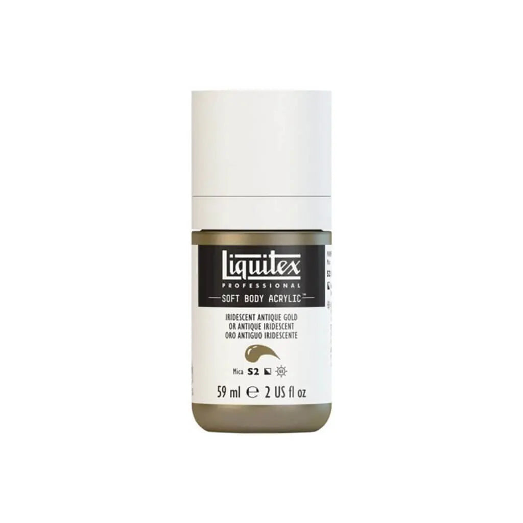 Liquitex Professional Soft Body Acrylic 59ml (2oz) Bottle Iridescent Antique Gold S2
