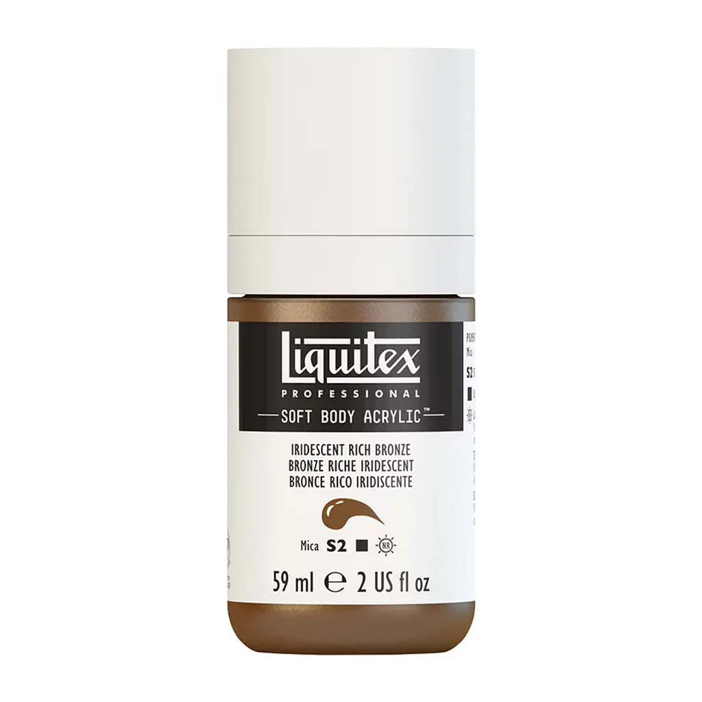 Liquitex Professional Soft Body Acrylic 59ml (2oz) Bottle Iridescent Rich Bronze S2