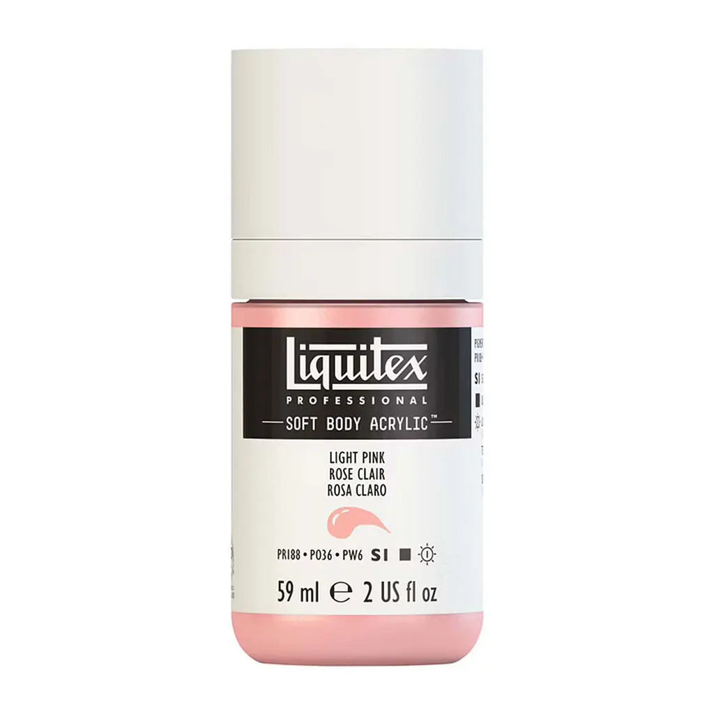 Liquitex Professional Soft Body Acrylic 59ml (2oz) Bottle Light Portrait Pink S1