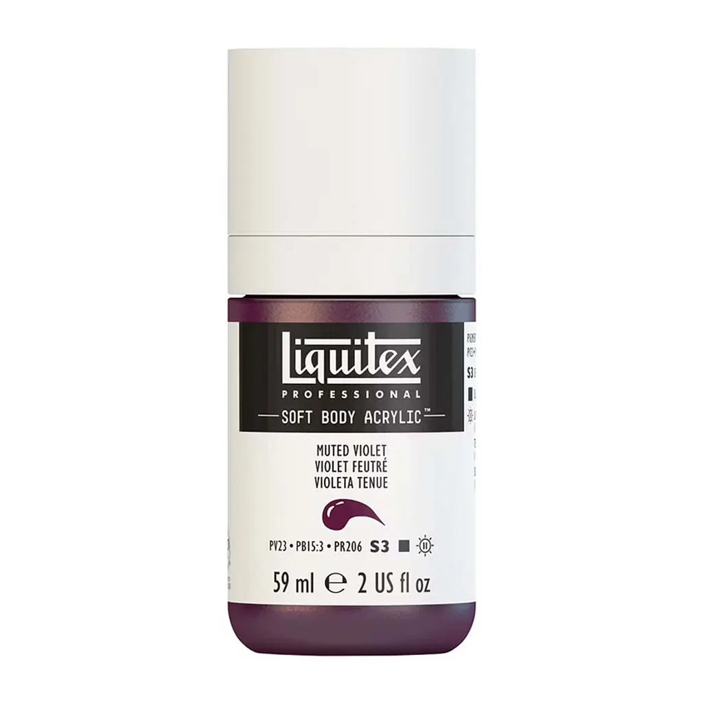 Liquitex Professional Soft Body Acrylic 59ml (2oz) Bottle Muted Violet S3