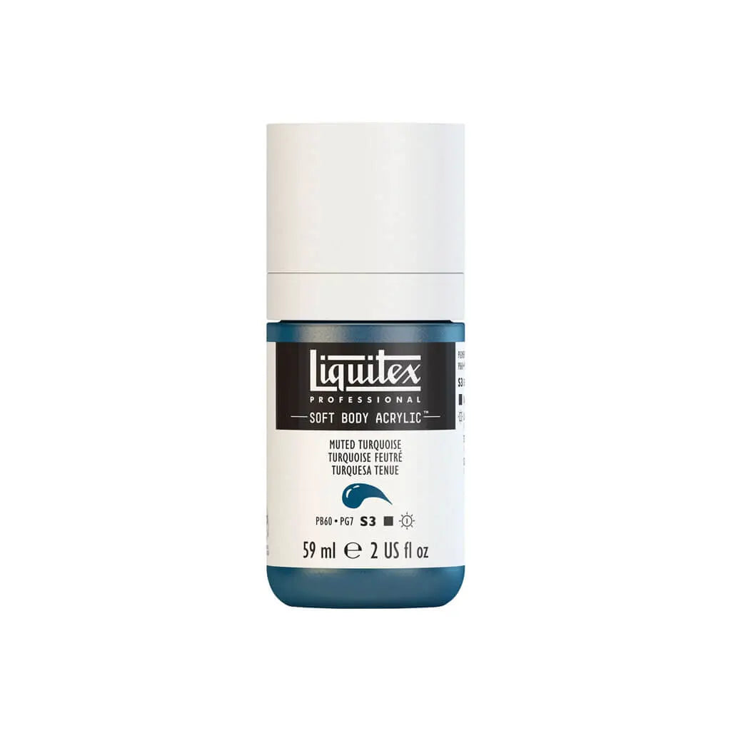 Liquitex Professional Soft Body Acrylic 59ml (2oz) Bottle Muted Turquoise S3