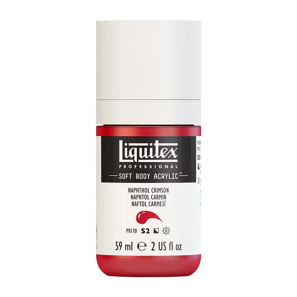 Liquitex Professional Soft Body Acrylic 59ml (2oz) Bottle Naphthol Crimson S2