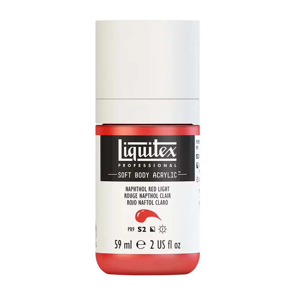 Liquitex Professional Soft Body Acrylic 59ml (2oz) Bottle Naphthol Red Light S2