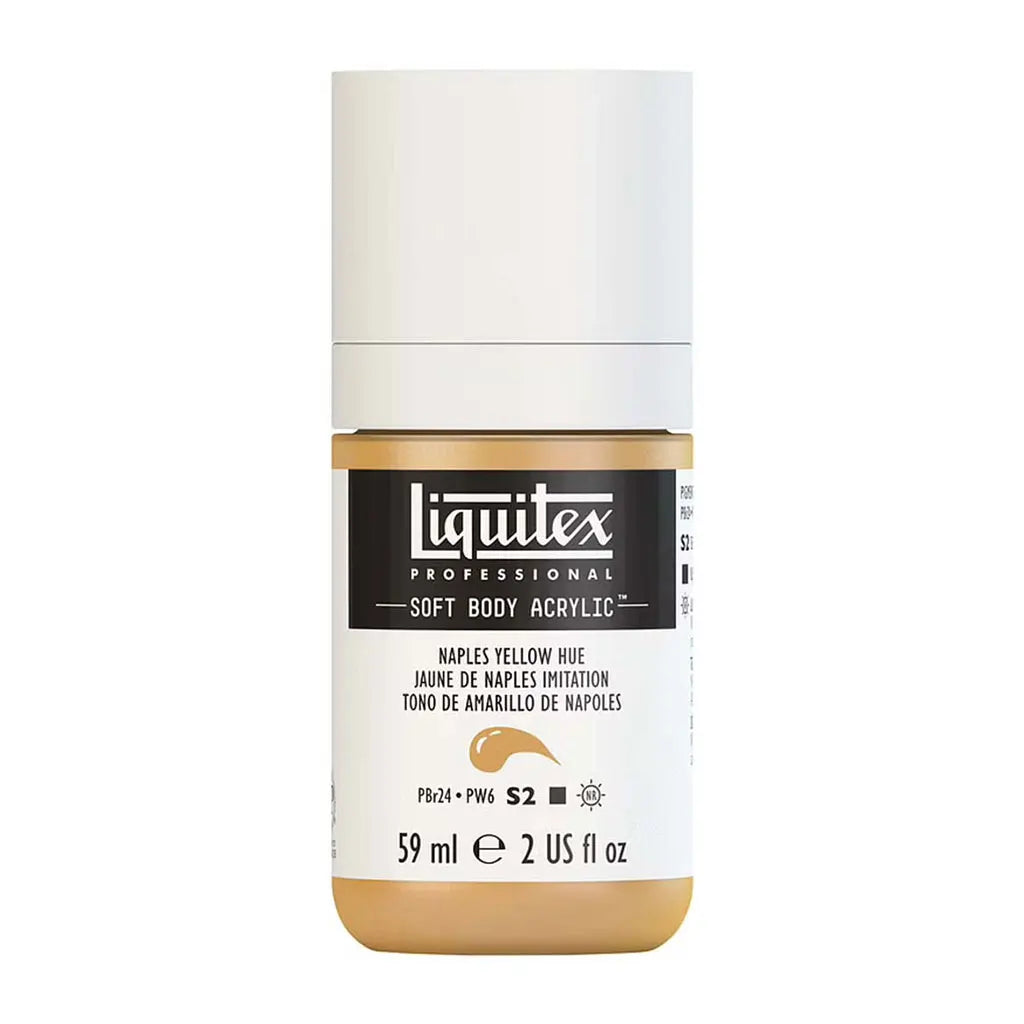 Liquitex Professional Soft Body Acrylic 59ml (2oz) Bottle Naples Yellow Hue S2