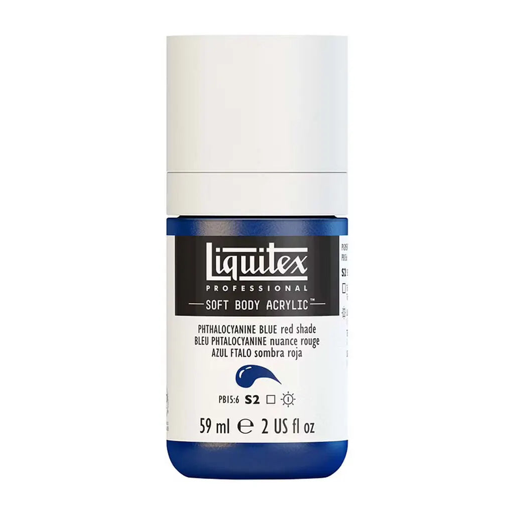 Liquitex Professional Soft Body Acrylic 59ml (2oz) Bottle Phthalo Blue/ Red Shade S2