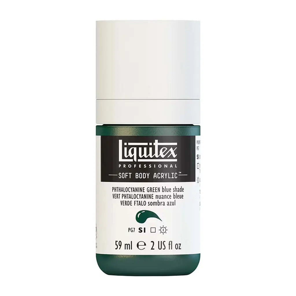 Liquitex Professional Soft Body Acrylic 59ml (2oz) Bottle Phthalo Green /Blue Shade S1