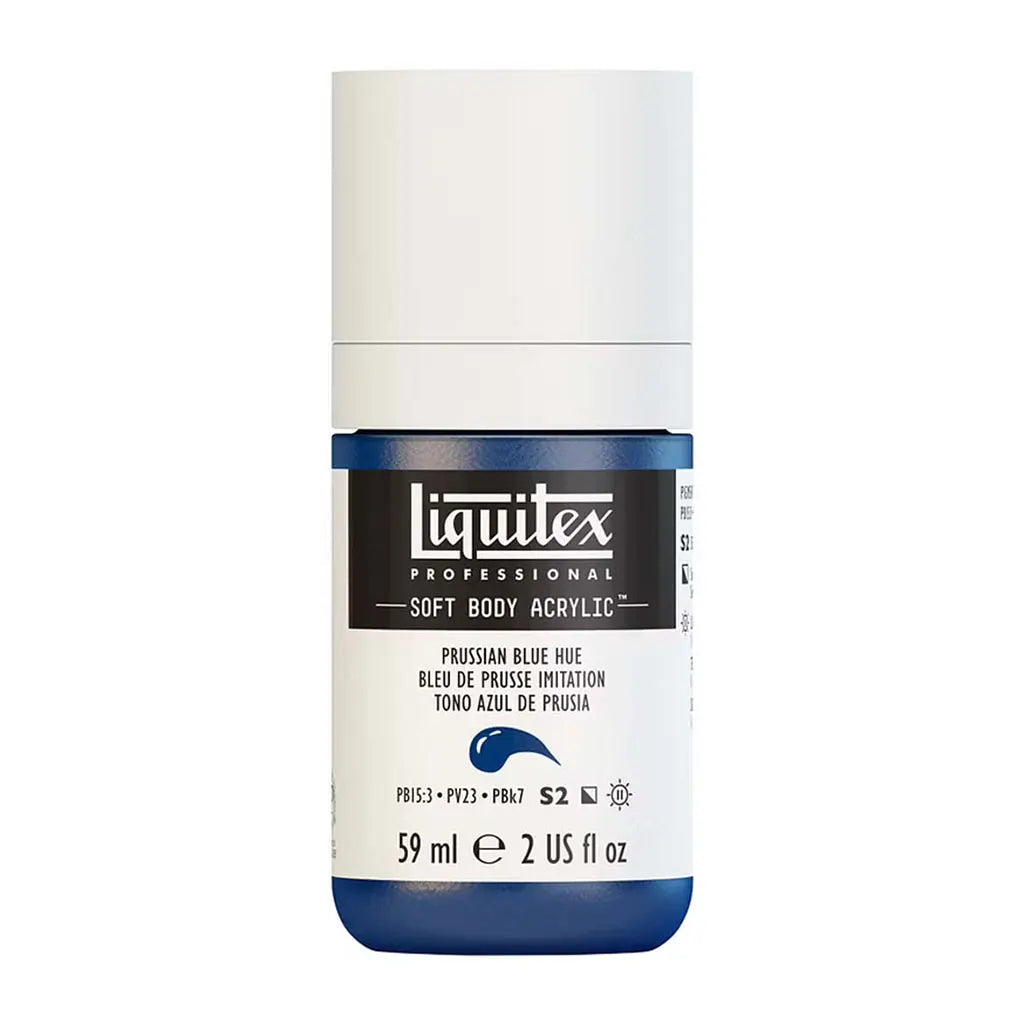 Liquitex Professional Soft Body Acrylic 59ml (2oz) Bottle Prussian Blue Hue S2