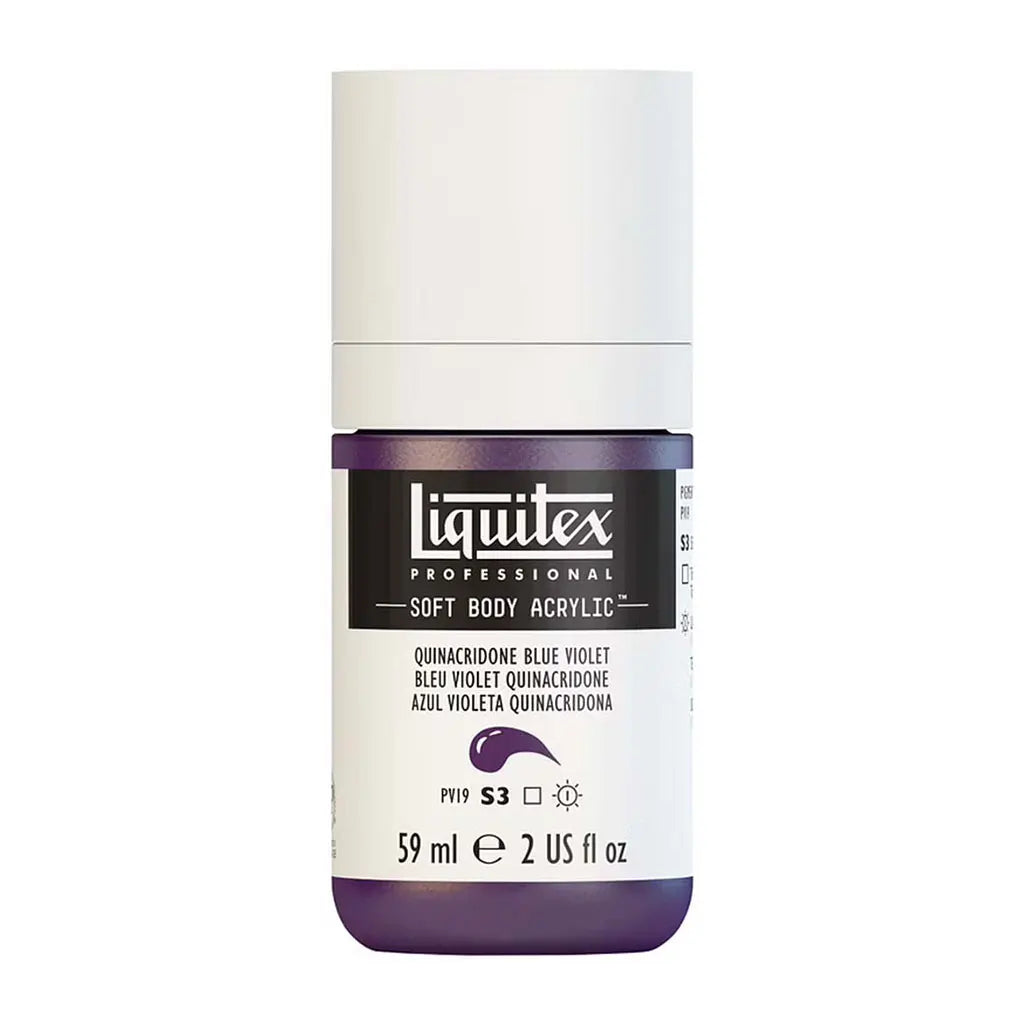 Liquitex Professional Soft Body Acrylic 59ml (2oz) Bottle Quinacridone Blue Violet S3