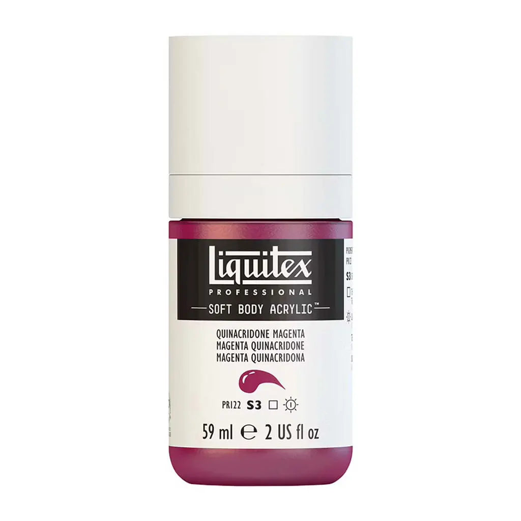 Liquitex Professional Soft Body Acrylic 59ml (2oz) Bottle Quinacridone Magenta S3