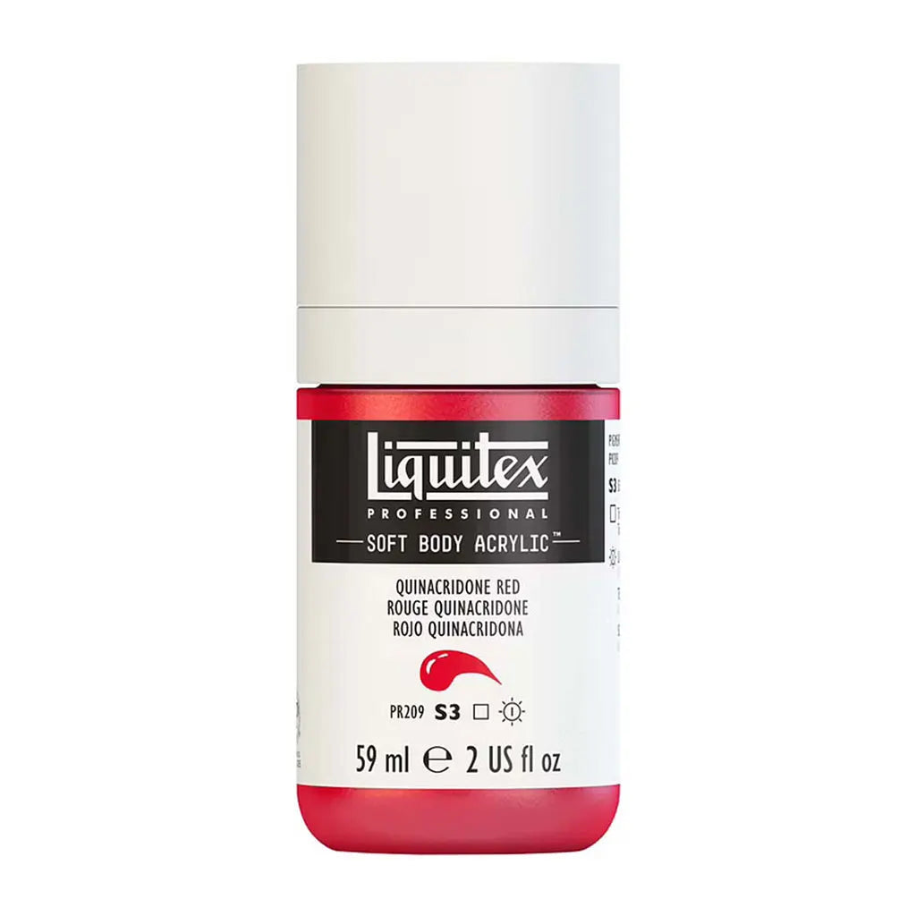 Liquitex Professional Soft Body Acrylic 59ml (2oz) Bottle Quinacridone Red S3