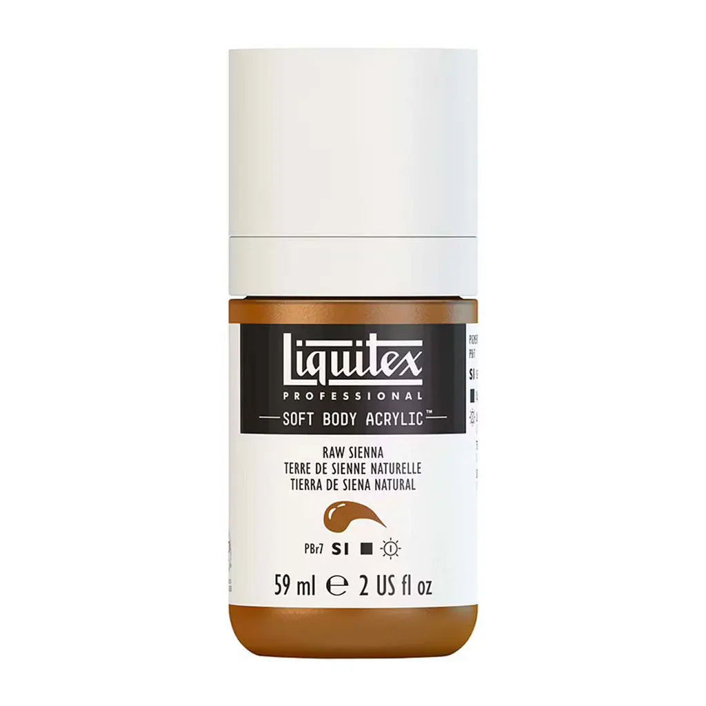 Liquitex Professional Soft Body Acrylic 59ml (2oz) Bottle Raw Sienna S1