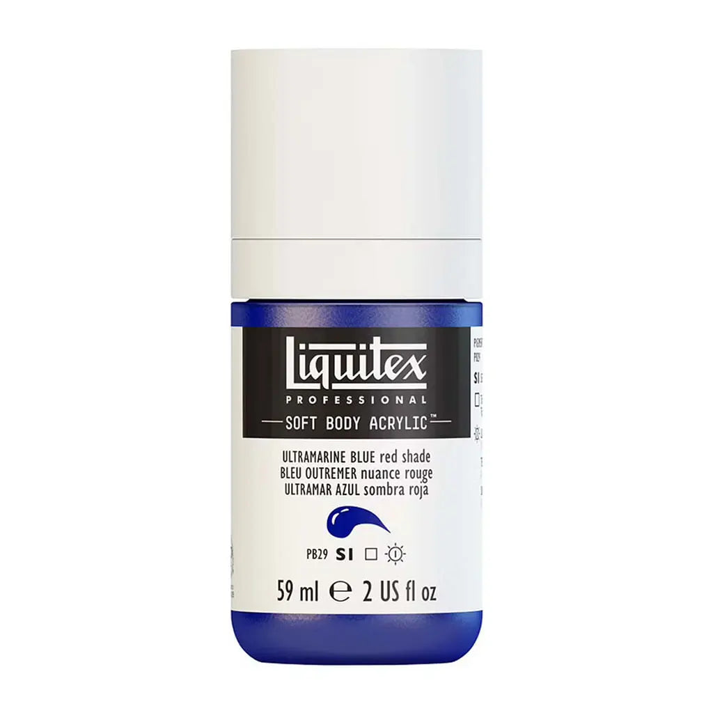 Liquitex Professional Soft Body Acrylic 59ml (2oz) Bottle Ultramarn Blue /Red Shade S1