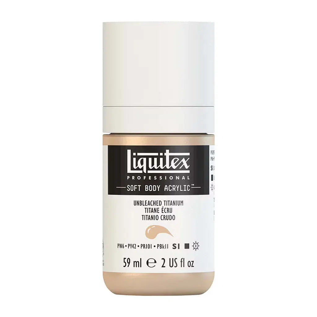 Liquitex Professional Soft Body Acrylic 59ml (2oz) Bottle Unbleached Titanium S1