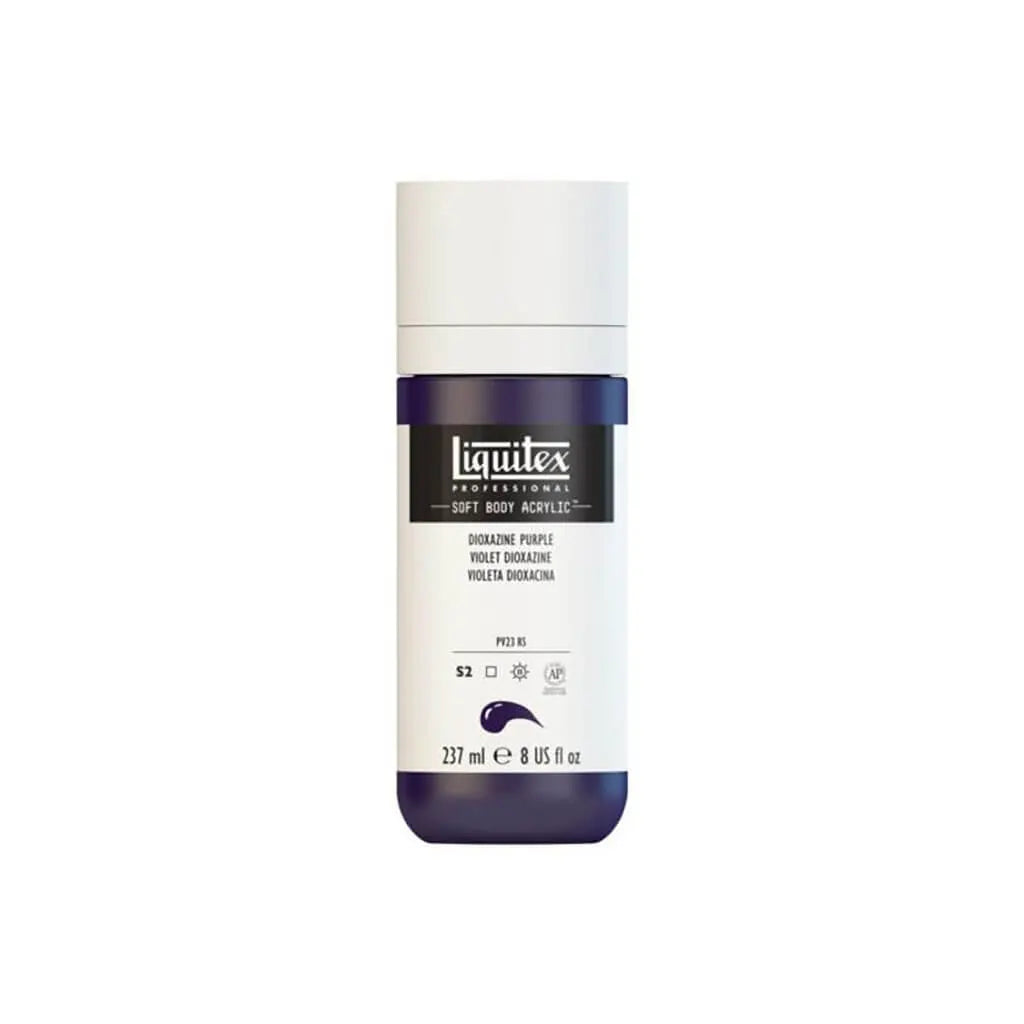 Liquitex Professional Soft Body Acrylic 237ml (8oz) Bottle Dioxazine Purple S2