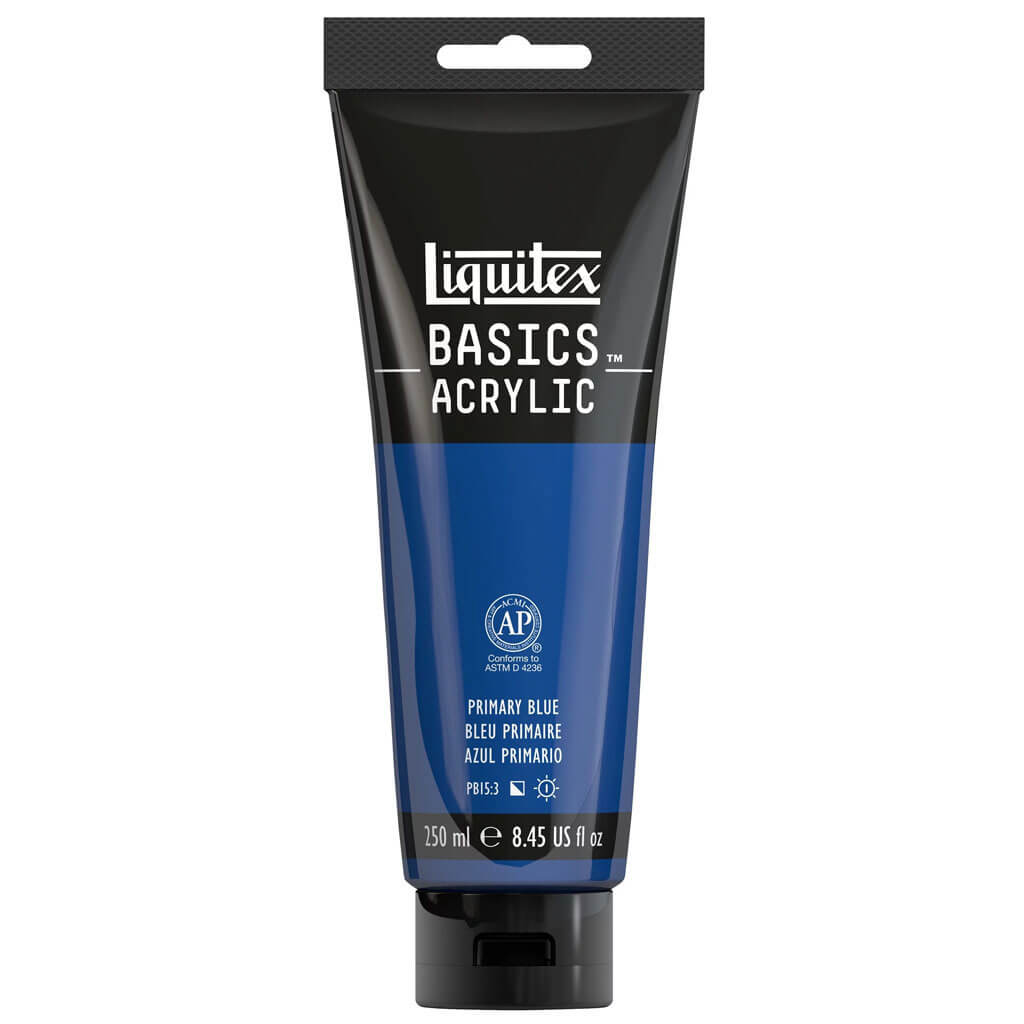 Liquitex Basics Acrylic Color 250ml (8.45oz) Primary Blue S1