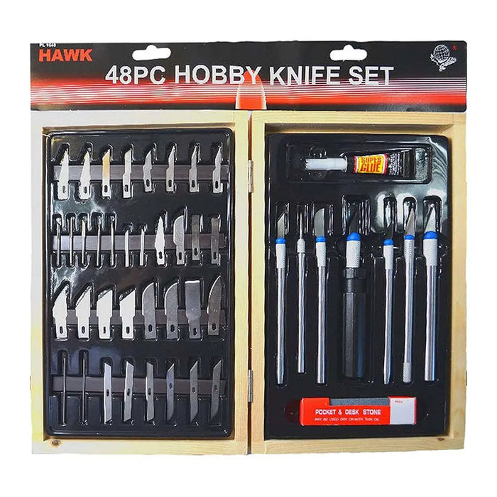 Hobby Knife Set 48pcs, Woodwork