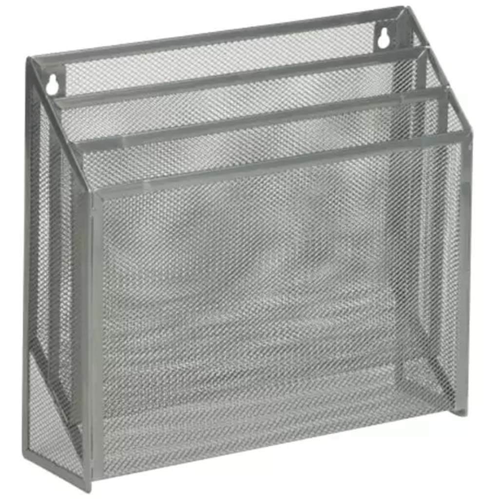 Honey Can Do Mesh Vertical File Sorter Gray, 9cm x 30cm x 30cm 