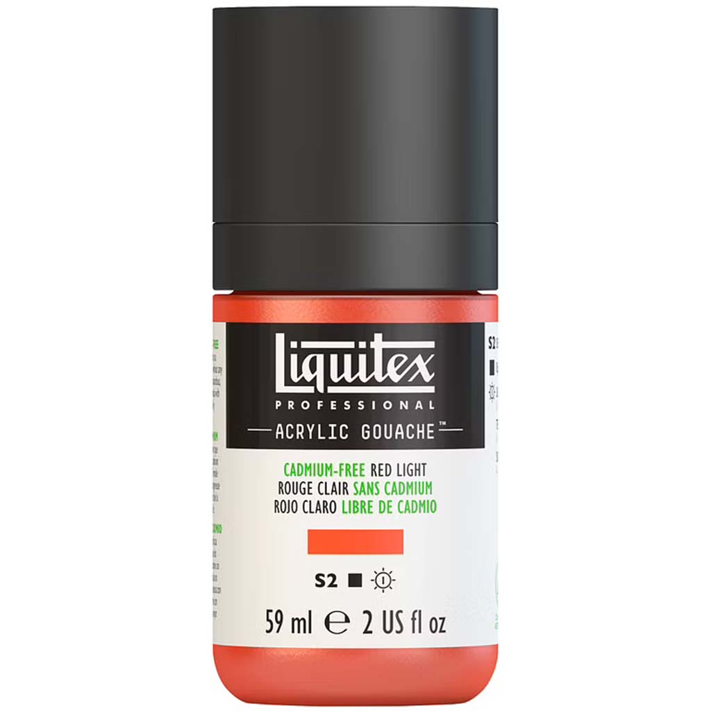 Liquitex Professional Acrylic Gouache 59ml (2oz) Bottle Cadmium Free Red Light S2