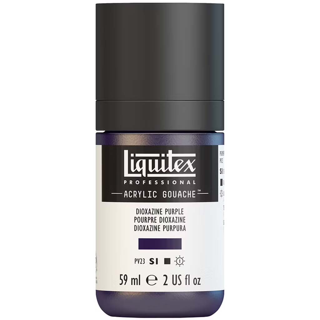Liquitex Professional Acrylic Gouache 59ml (2oz) Bottle Dioxazine Purple S1