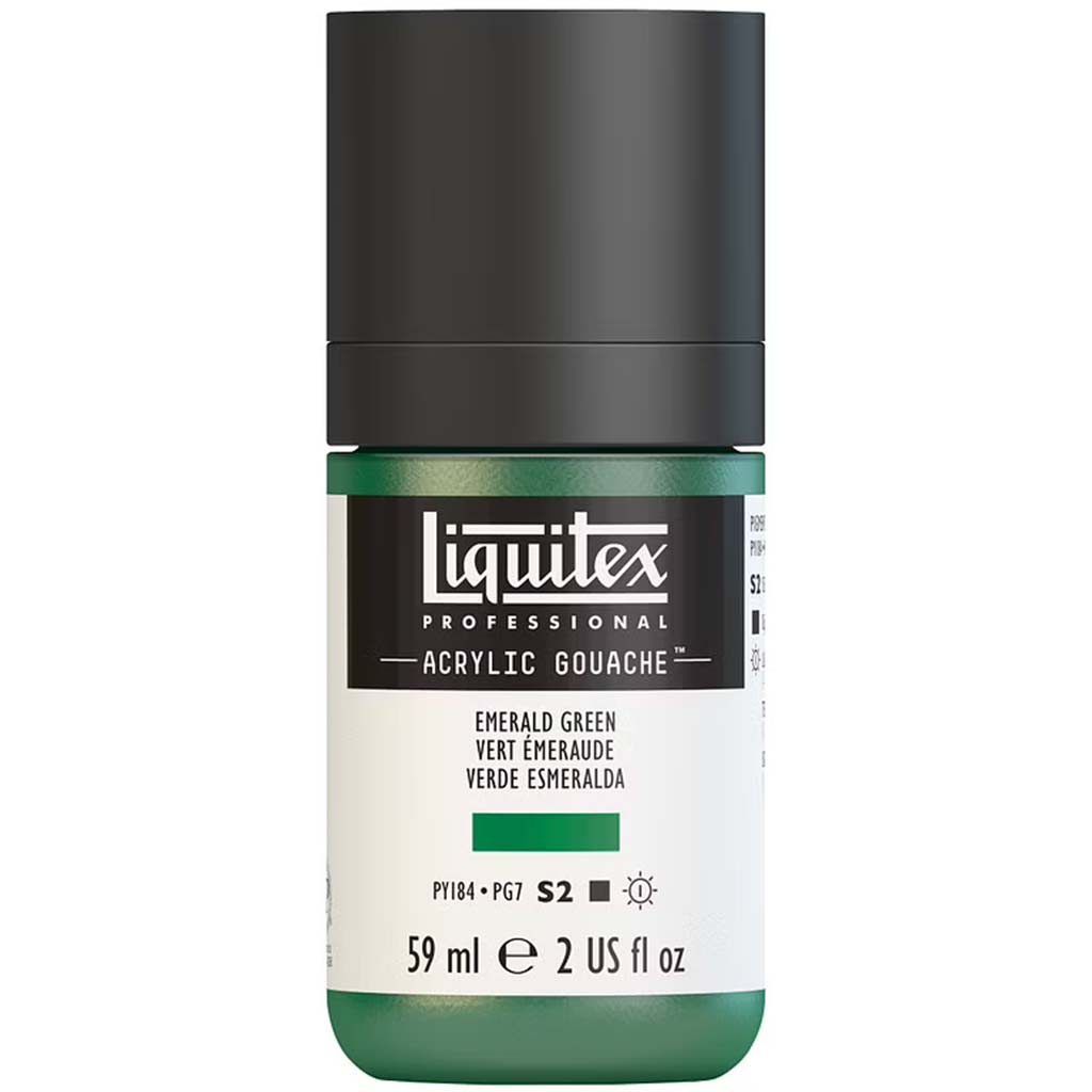 Liquitex Professional Acrylic Gouache 59ml (2oz) Bottle Emerald Green S2