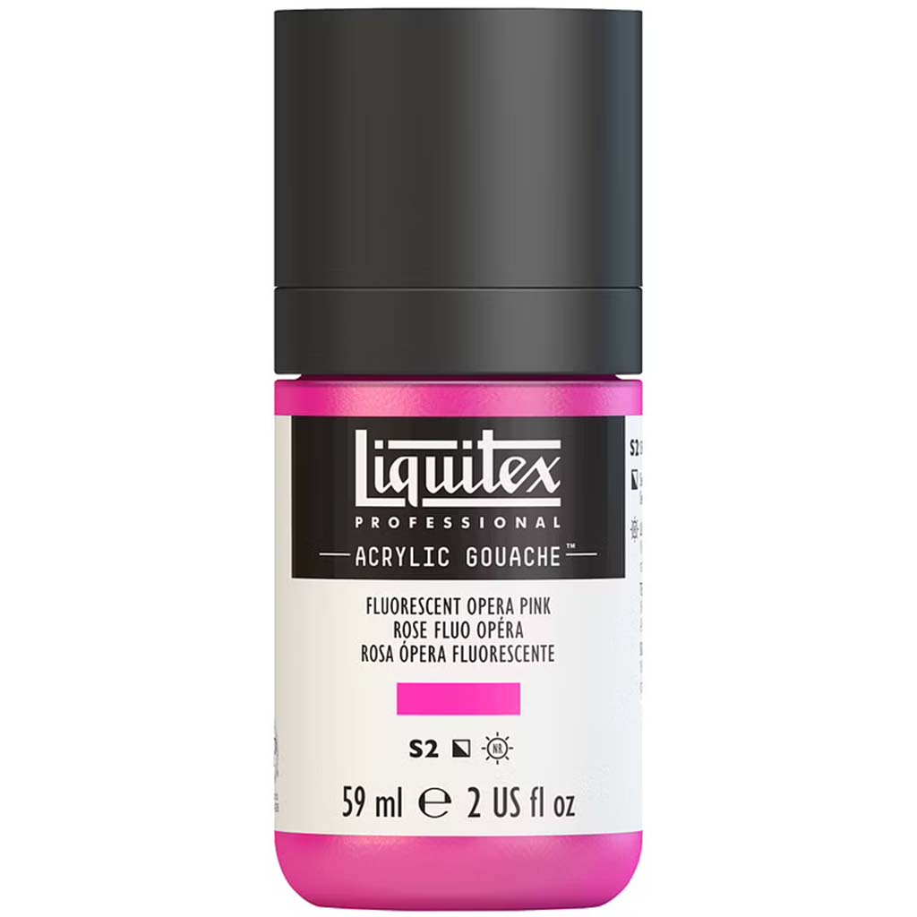Liquitex Professional Acrylic Gouache 59ml (2oz) Bottle Fluorescent Pink S2