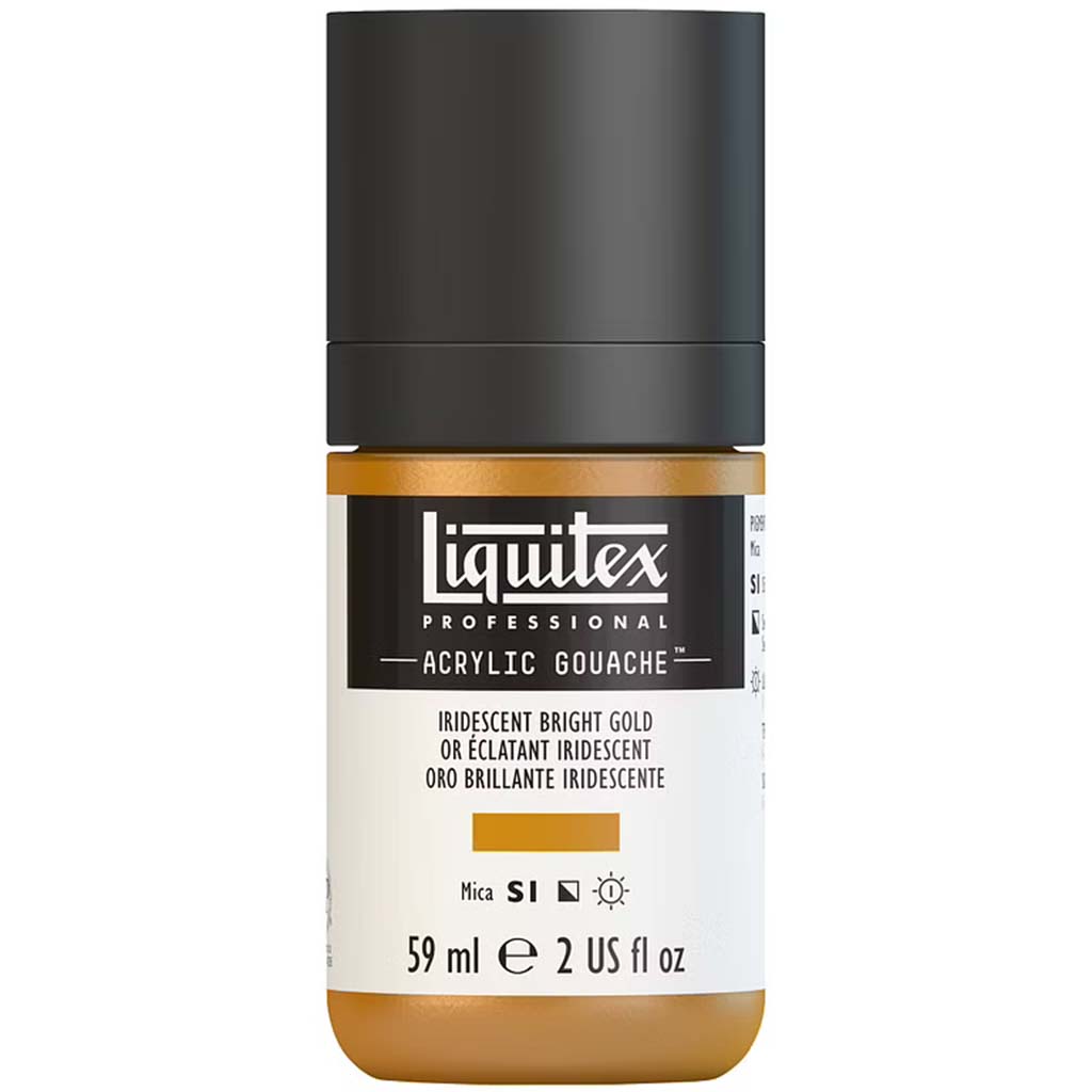 Liquitex Professional Acrylic Gouache 59ml (2oz) Bottle Iridescent Bright Gold S1