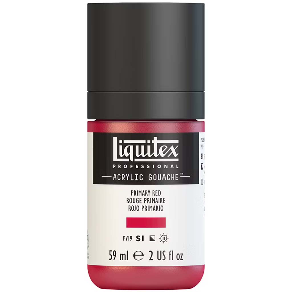 Liquitex Professional Acrylic Gouache 59ml (2oz) Bottle Primary Red S1
