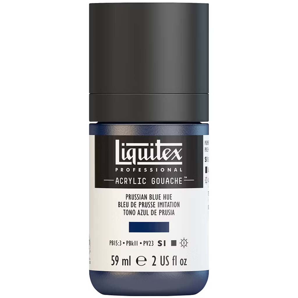 Liquitex Professional Acrylic Gouache 59ml (2oz) Bottle Prussian Blue Hue S1