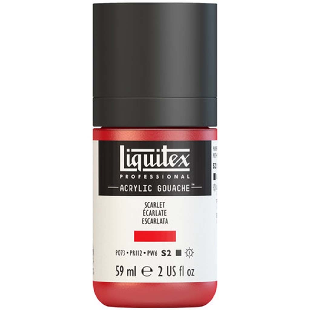 Liquitex Professional Acrylic Gouache 59ml (2oz) Bottle Scarlet S2