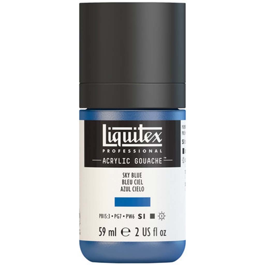 Liquitex Professional Acrylic Gouache 59ml (2oz) Bottle Sky Blue S1