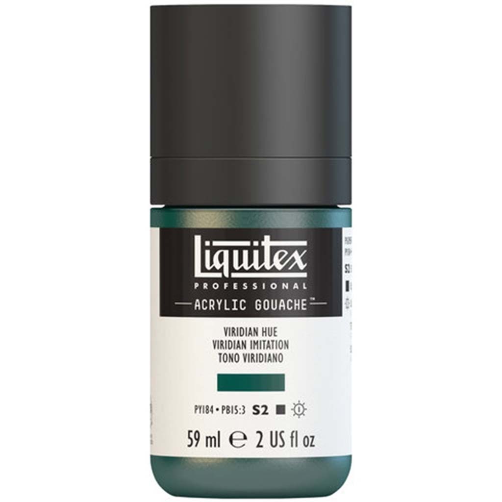 Liquitex Professional Acrylic Gouache 59ml (2oz) Bottle Viridian Hue S2